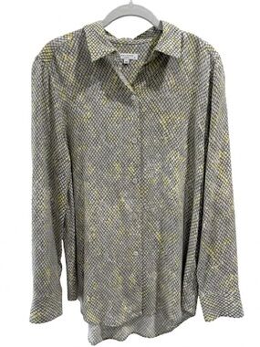 Equipment Femme Silk Snake Print Button Down Autumn Blouse Size SP Workwear